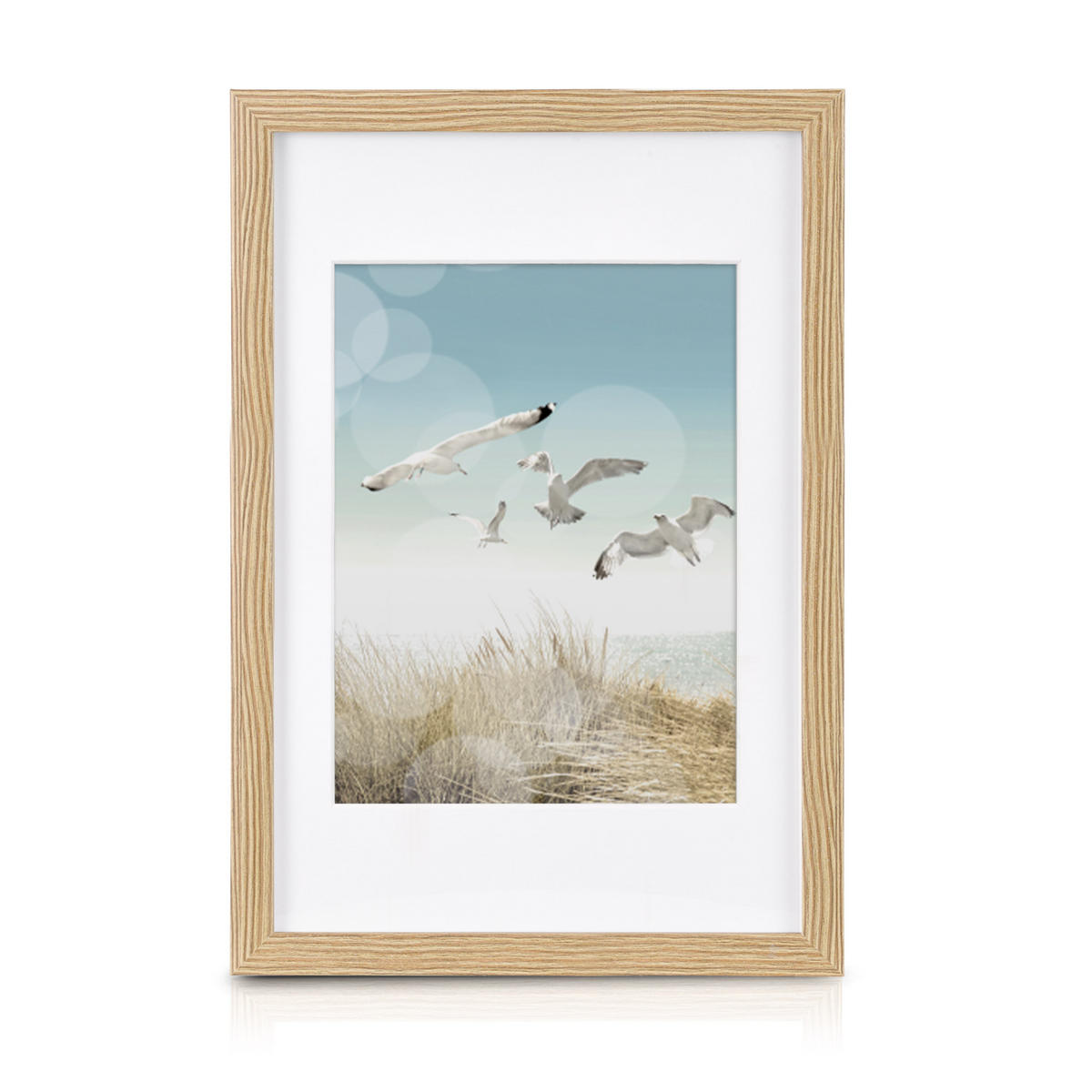 BILDERRAHMEN Ocean MDF Eiche (12tlg) - Eichefarben, Holzwerkstoff (24/21/24cm) - BoMoe