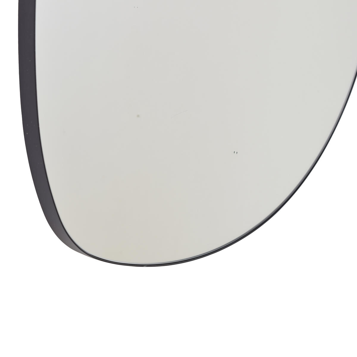 WANDSPIEGEL Milo Schwarz - Schwarz, Metall (50/120/3cm) - Fragix