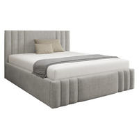 POLSTERBETT Ribo - Greige, Holz/Textil (180/200cm) - MIRJAN24