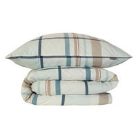 BETTWÄSCHESET Ezra - Renforcé - 2-teilig - 155 x 220 cm - Hellpetrol - Hellblau, Textil (155/220cm) - SCHIESSER