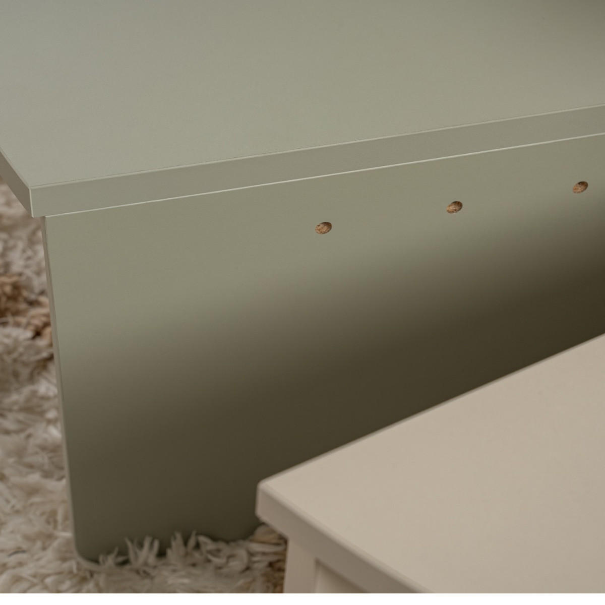 COUCHTISCH (2er-Set) orion 90/90/35 cm - Grün, Holzwerkstoff (90/90/35cm) - Calicosy