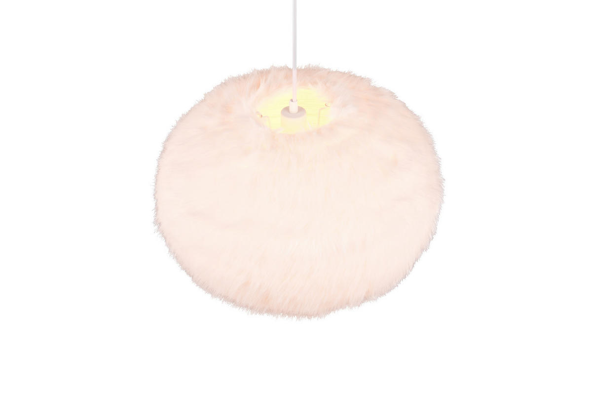 HÄNGELAMPE FURRY - Weiß - 50/50/150 cm - Weiß, Textil (50/50/150cm) - Trio Leuchten