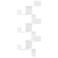 WAND-ECKREGAL Weiss 45/45/147 Cm Holzwerkstoff - Weiß, Holzwerkstoff (45/147/45cm) - vidaXL