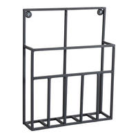 ZEITSCHRIFTENSTÄNDER Maggy Schwarz - Schwarz, Metall (24/31/7cm) - LOFT42
