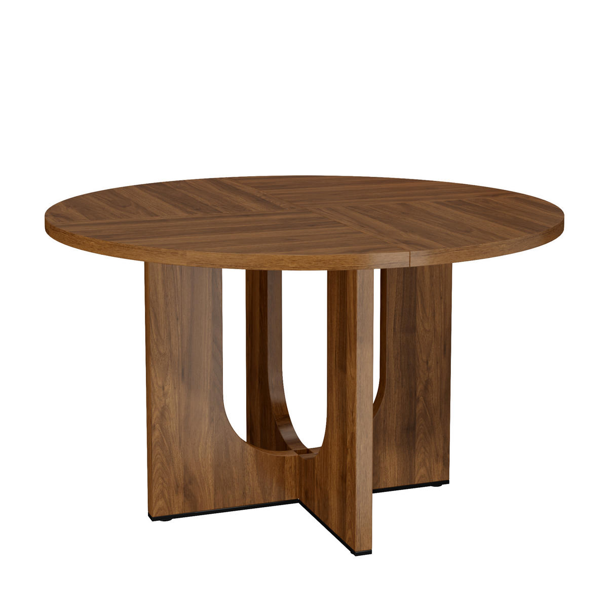 ESSTISCH Rund 120cm Walnuss Skandinavisch Modern - Walnussfarben, Holzwerkstoff (120/120/75cm) - FLIEKS