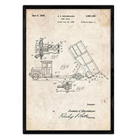 POSTER Abfall-Lkw Patent 2 A3 Rahmenlos - Klar, Papier (29.7/5/42cm) - Nacnic