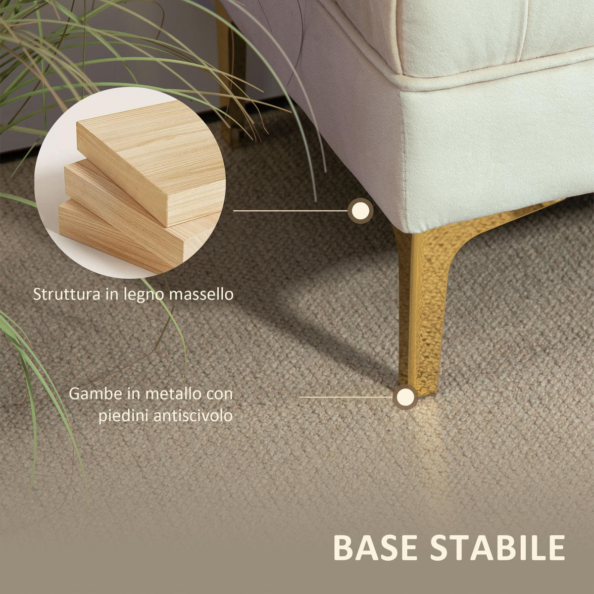 SITZBÄNKE Beige 1 Stück - Beige, Kunststoff (118/42/45cm) - GiPP