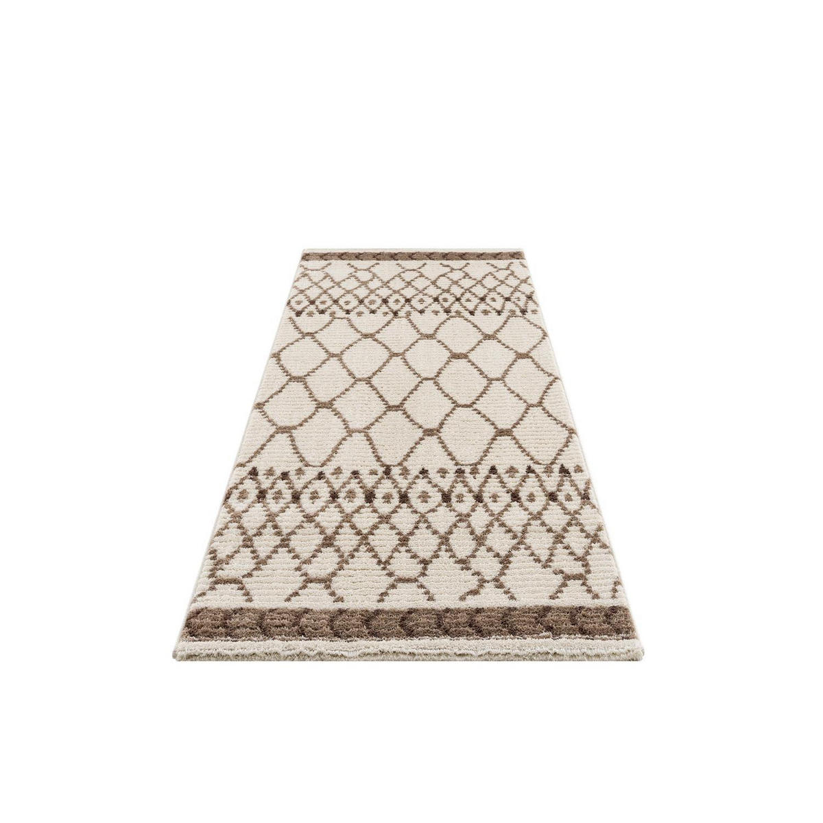 KURZFLOR-TEPPICH April 2312 Creme 80x300 cm - Creme, Textil (80/300cm) - carpet city