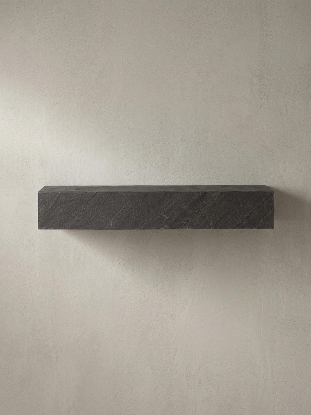 WANDREGAL Mango Massivholz Steinoptik Rechteckig Modern, Grau 60x20x10 cm - Grau, Holz (60/10/20cm) - KADIMA DESIGN