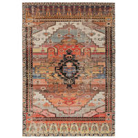 KURZFLOR DESIGNER TEPPICH MODERN VINTAGE ORIENT MUSTER - Rostfarben, Textil (200/290cm) - Pergamon