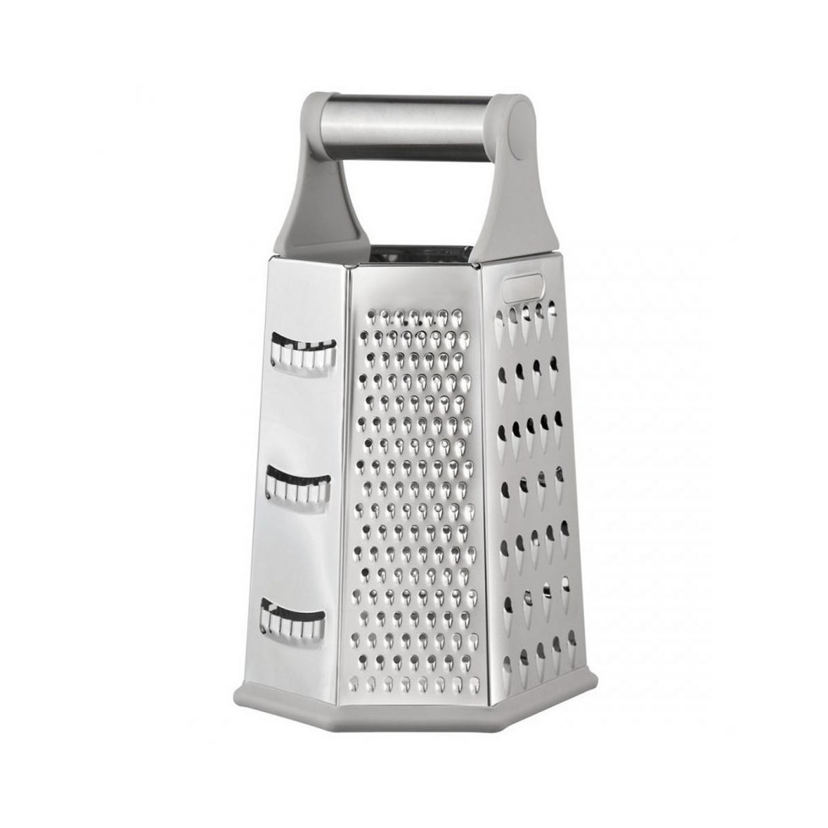 KÜCHENREIBE Silber 11,5/14,5/23,5 cm 62932 - Silberfarben, Metall (14.5/23.5/11.5cm) - Kinghoff 