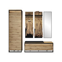 GARDEROBEN-SET Quant VIII - Eiche Artisan, Holzwerkstoff (60/200/40cm) - MIRJAN24