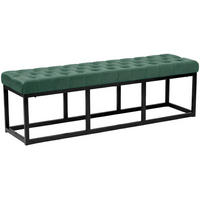 SITZBANK Merida Samt Grün - Grün, Textil (150/42/37cm) - DELUKE