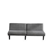SCHLAFSOFA 167/43/67 cm in Grau Cord - Grau, Textil (86/67/168cm) - Oxeza