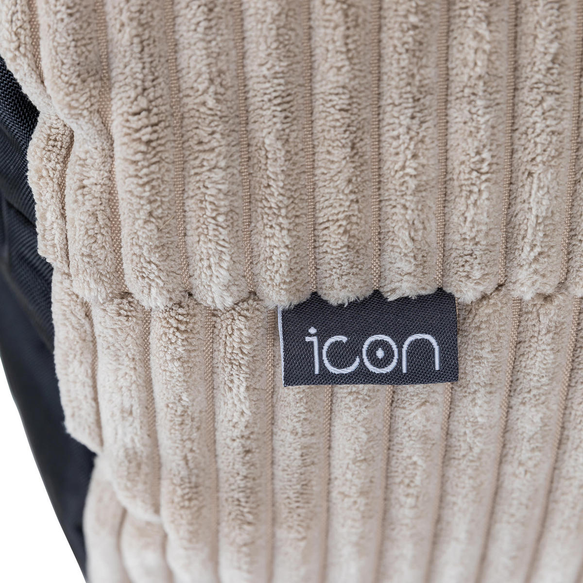 SITZPOUF Rund Milano - Beige, Textil (55/35/55cm) - icon