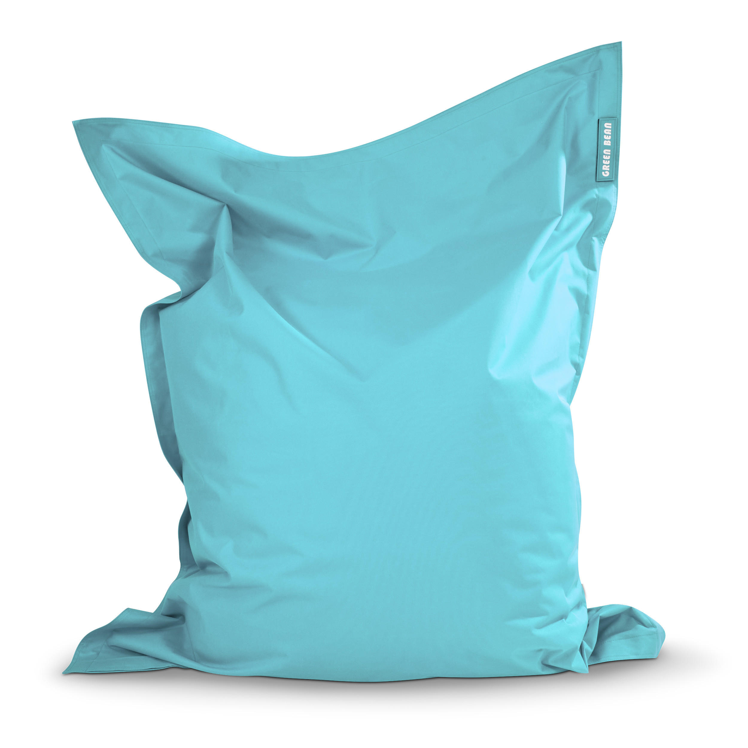 RIESEN-SITZSACK "Square" 140x180cm 380 L - Hellblau, Textil (140/25/180cm) - Green Bean