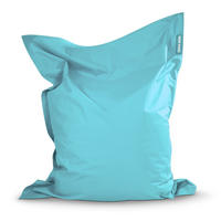 RIESEN-SITZSACK "Square" 140x180cm 380 L - Hellblau, Textil (140/25/180cm) - Green Bean