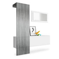 GARDEROBE Carlton Paneel in Avola-Anthrazit - Anthrazit, Holzwerkstoff (156/193/35cm) - Vladon