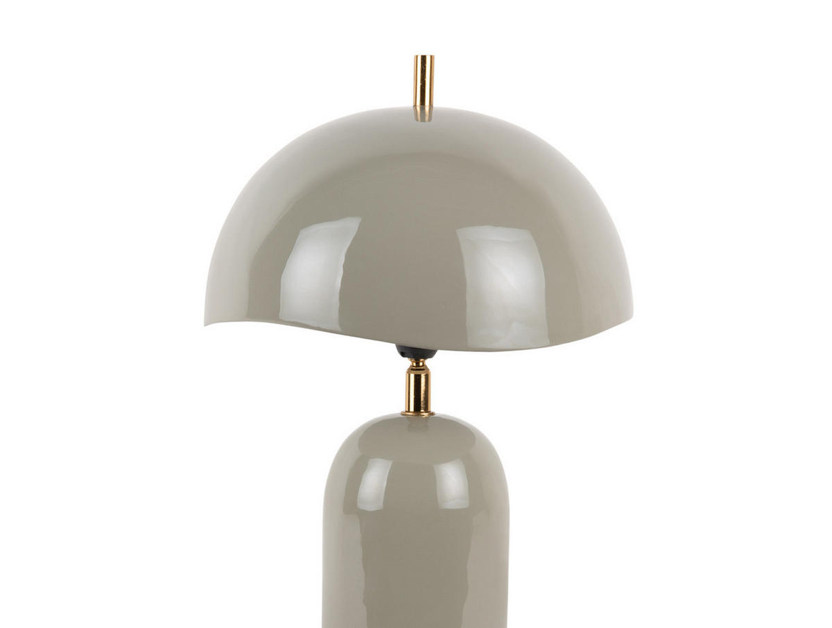 TISCHLAMPE Querido 25/25/41 cm - Grau, Metall (25/25/41cm) - Leitmotiv