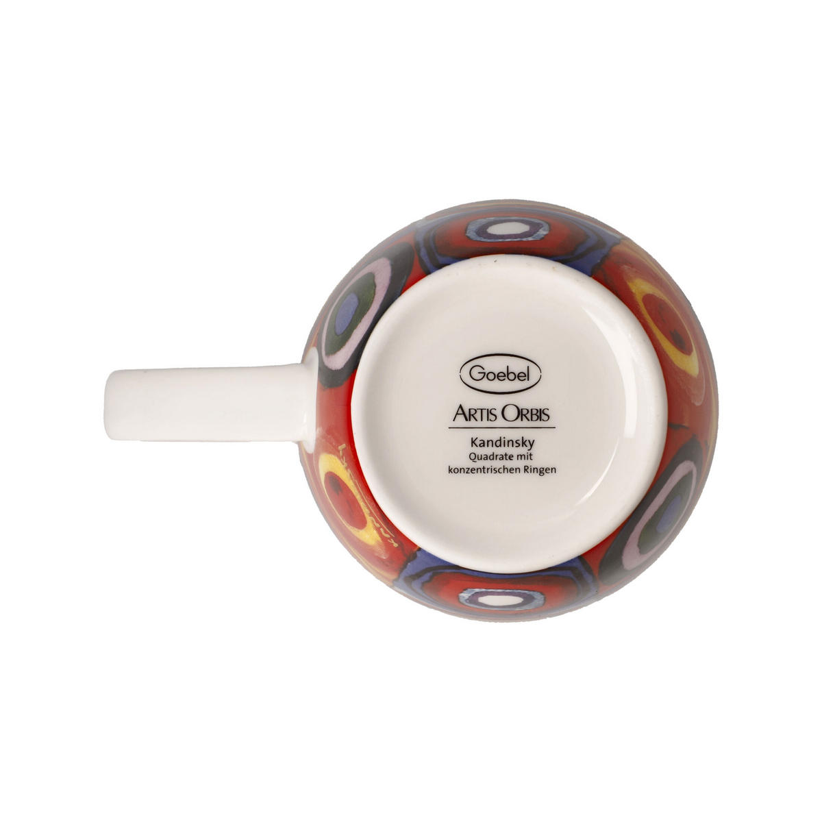 KÜNSTLERTASSE Wassily Kandinsky - Quadrate, Fine Bone China, Bunt, 400 ml - Multicolor, Keramik (0.4L) - Goebel