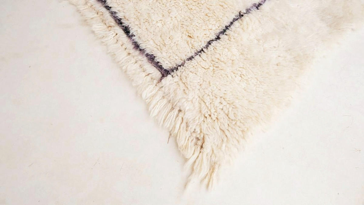 BERBERTEPPICH aus reiner Wolle 174x 254 cm - Beige, Naturmaterialien (174/254cm) - AFK Living