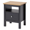NACHTTISCH Massivholz 37/45/55 cm - Hellbraun/Schieferfarben, Holz (45/55/37cm) - hagge home
