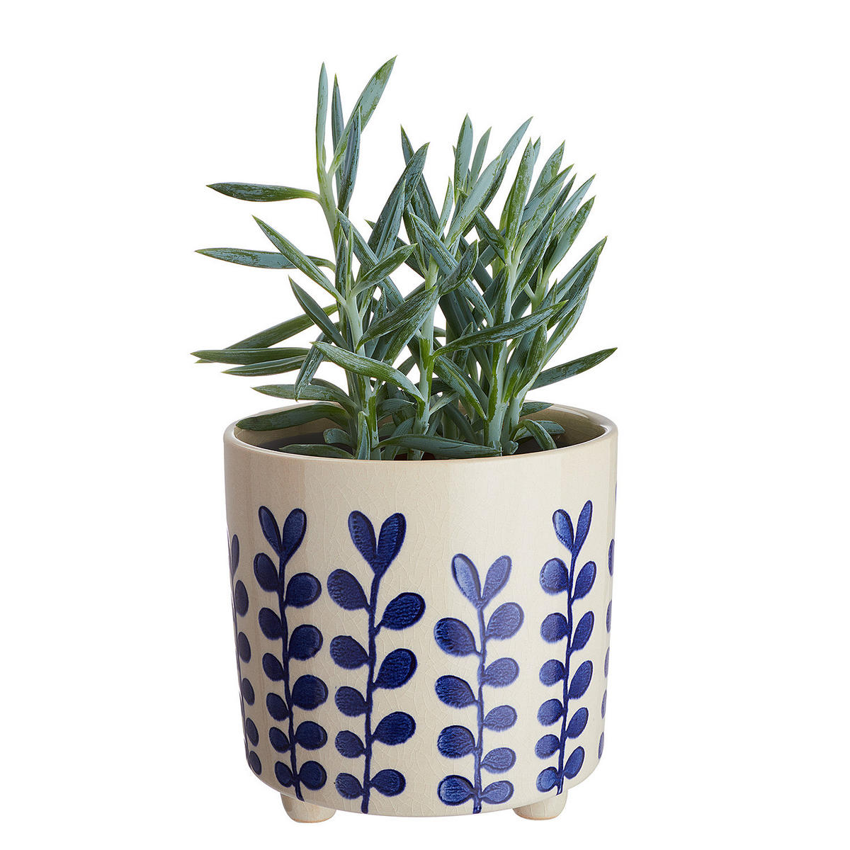 BLUMENÜBERTOPF New Delft - Beige, Keramik (14cm) - Butlers