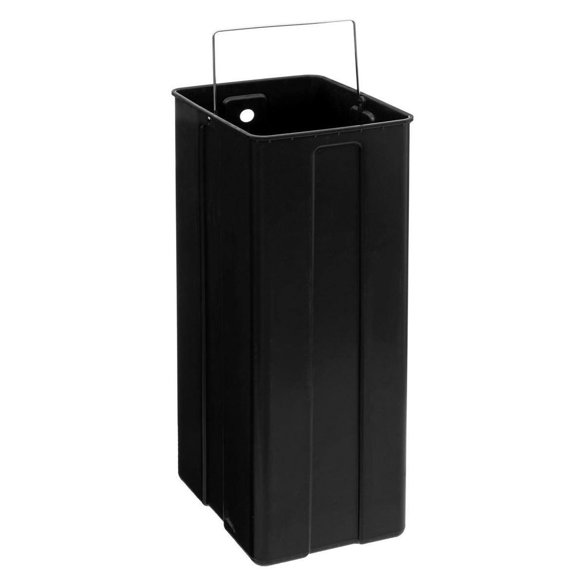 2-KAMMER-MÜLLEIMER Edelstahl Ariane 30 l 48,8/39,5/67 cm - Grau, Metall (39.5/67/48.8cm) - 5five Simply Smart