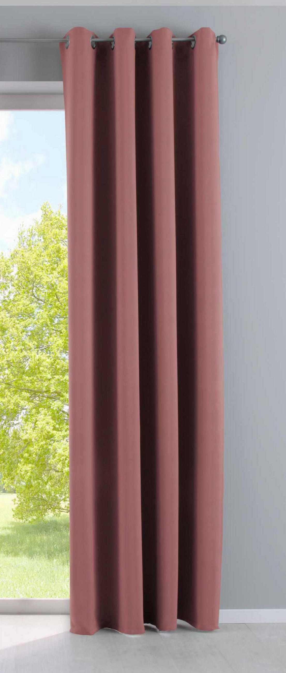 VORHANG »NEW YORK« HxB 245x140 cm Altrosa - Altrosa, Textil (140/245cm) - Gardinenbox