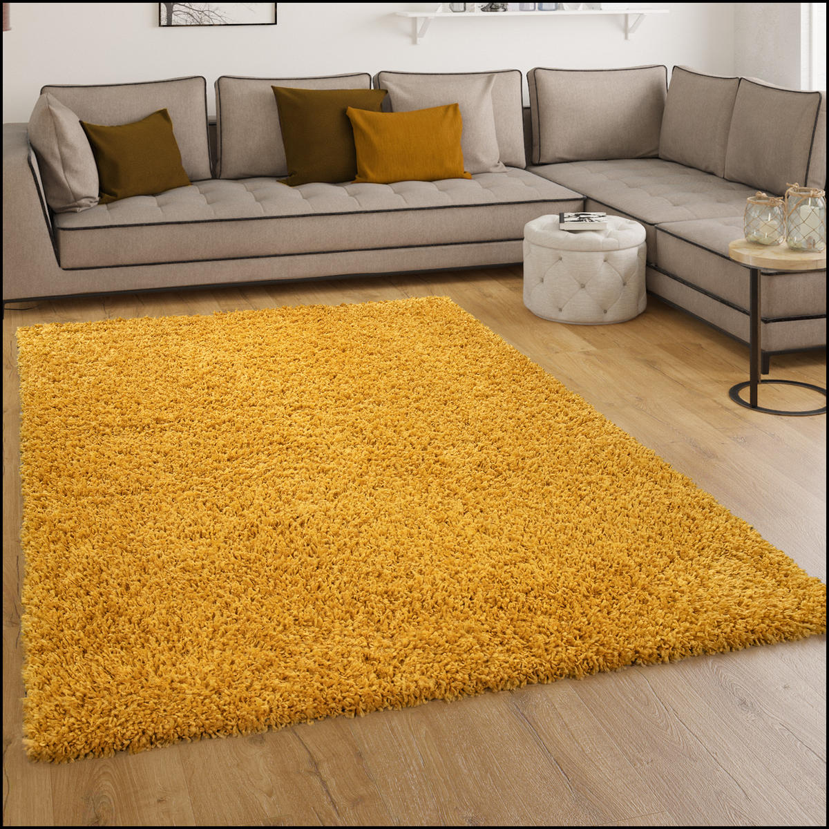 HOCHFLORTEPPICH 40/60 cm Sky 250 - Gelb, Textil (40/60cm) - Paco Home