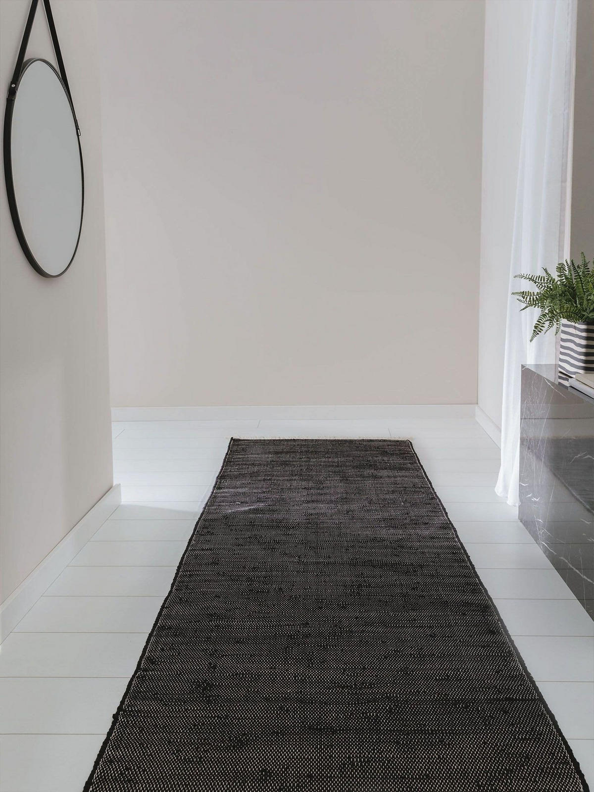 TEPPICH Tepp - Schwarz, Textil (80/1cm) - KUNSTLOFT