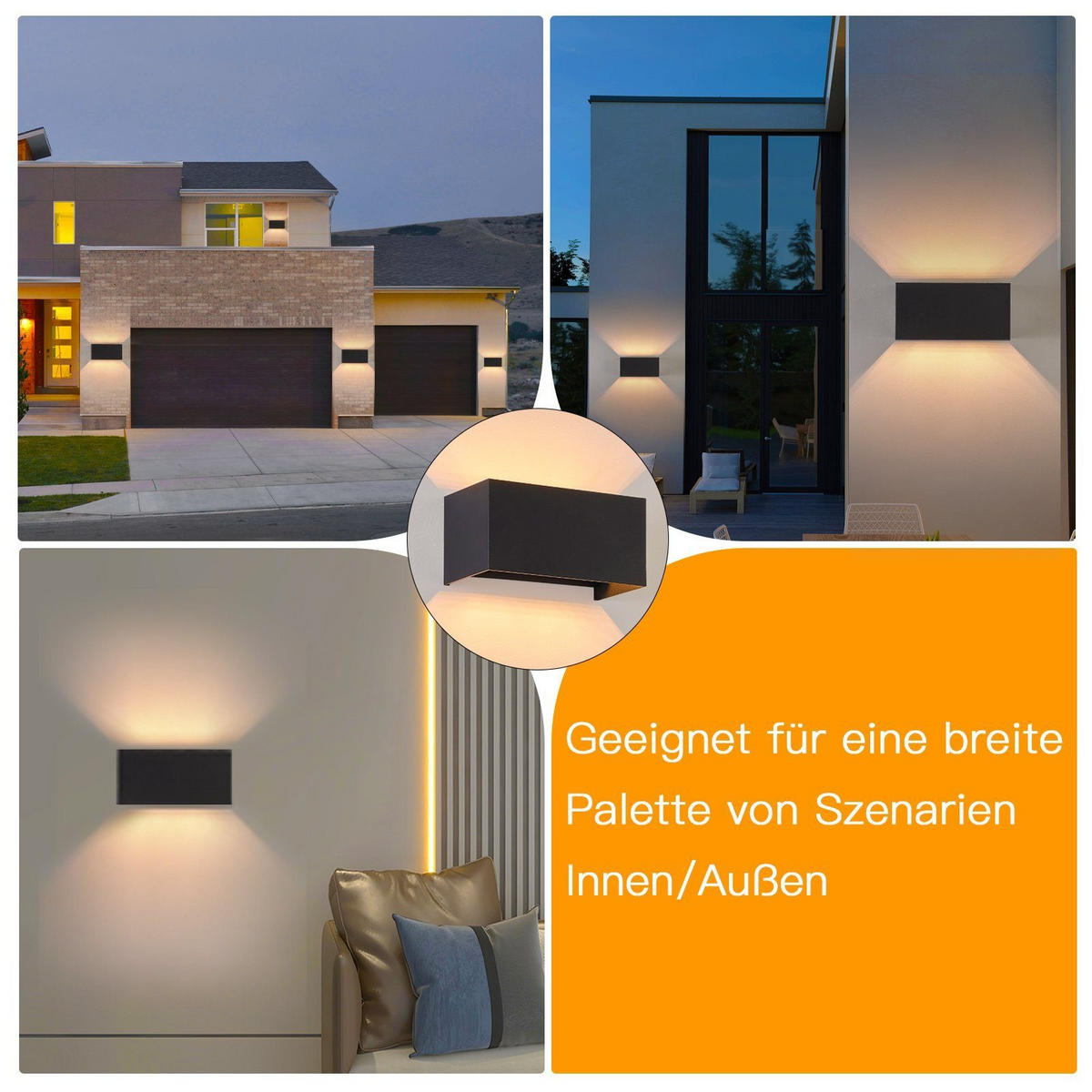 WANDLEUCHTE Candelabra 20/10/10 cm - Schwarz, Metall (10/10/20cm) - ZMH