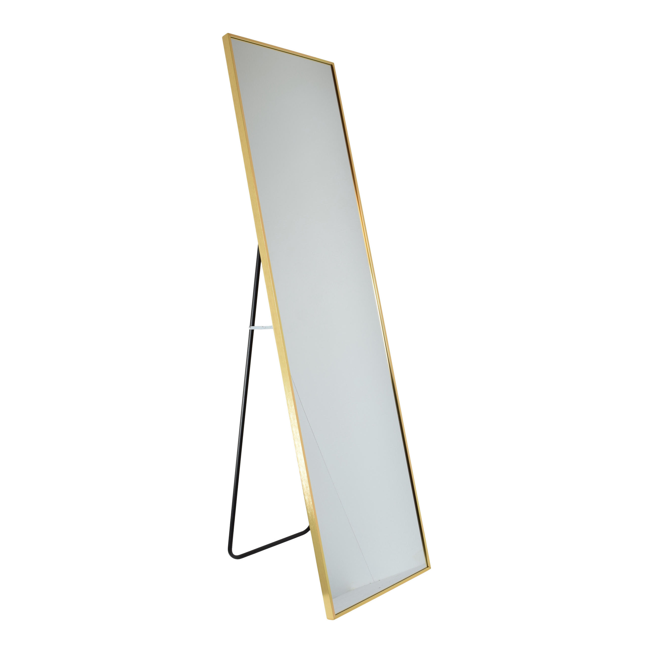 STANDSPIEGEL York Gold - Goldfarben, Metall (40/150/4cm) - Fragix