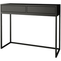 KONSOLENTISCH Lango 100/85/35 schwarz mit schwarzen Matellbeinen - Schwarz, Holzwerkstoff/Metall (35/100/85cm) - Beautysofa