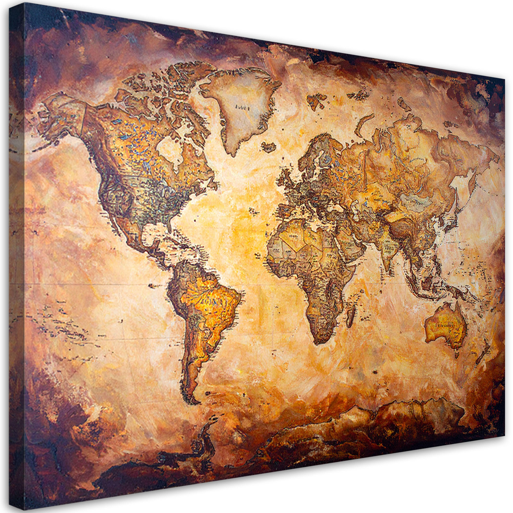 Feeby Leinwandbild Braun 90x60 cm