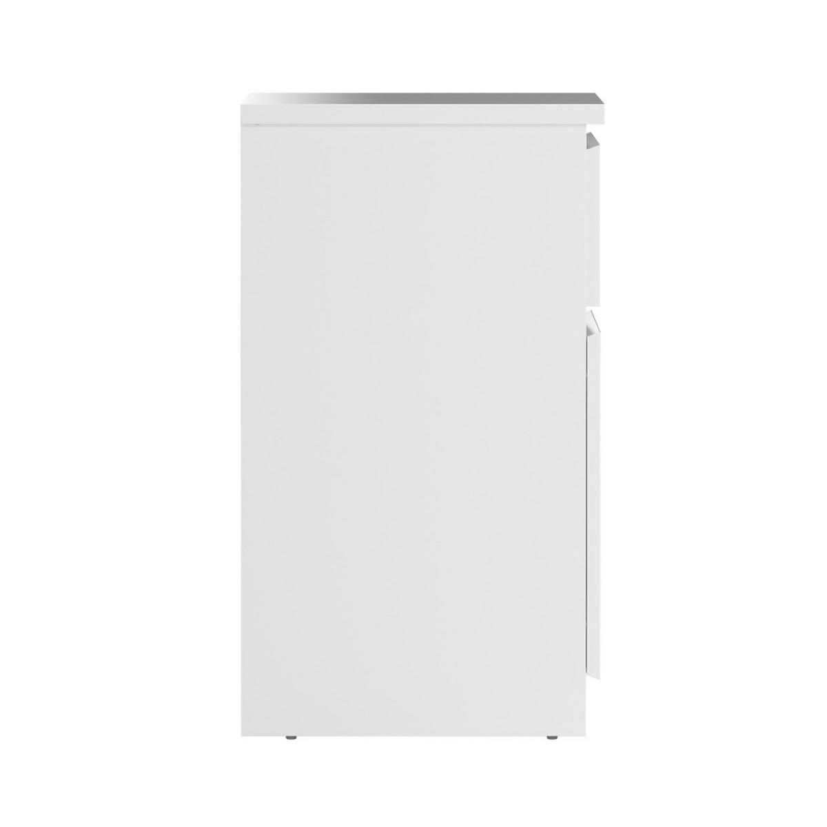 NACHTTISCH, Naia, Weiß, Holzwerkstoff / Metall, 41 x 40 x 70 cm - Weiß, Holzwerkstoff/Metall (41/70/40cm) - ebuy24