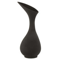 VASE OLIVIA - Aluminium - Schwarz - L - Ø 35 cm - Schwarz, Metall (77.5cm) - J-Line