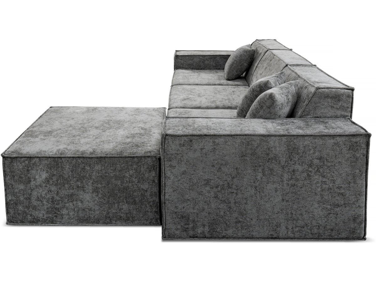 4-SITZER-SOFA Lusso Grau - Grau, Textil (300/70/100cm) - Habitat Garten