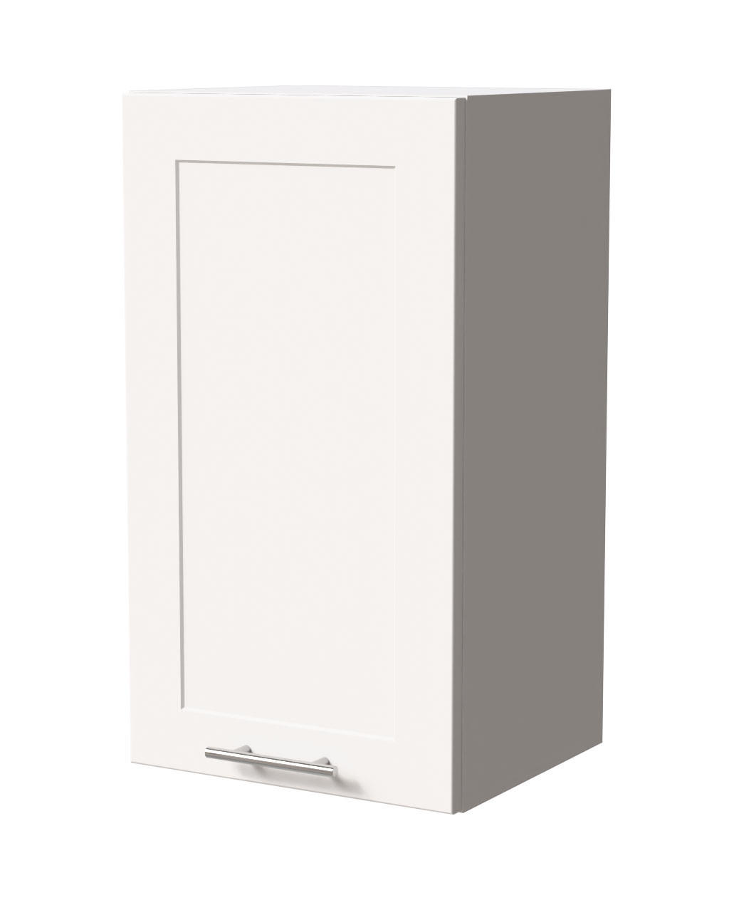 HÄNGESCHRANK Oslo W2/40 Weiß / Weiß Matt 40 / 32,5 / 72cm - Weiß, Holz/Holzwerkstoff (40/72/32.5cm) - Feldmann-Wohnen