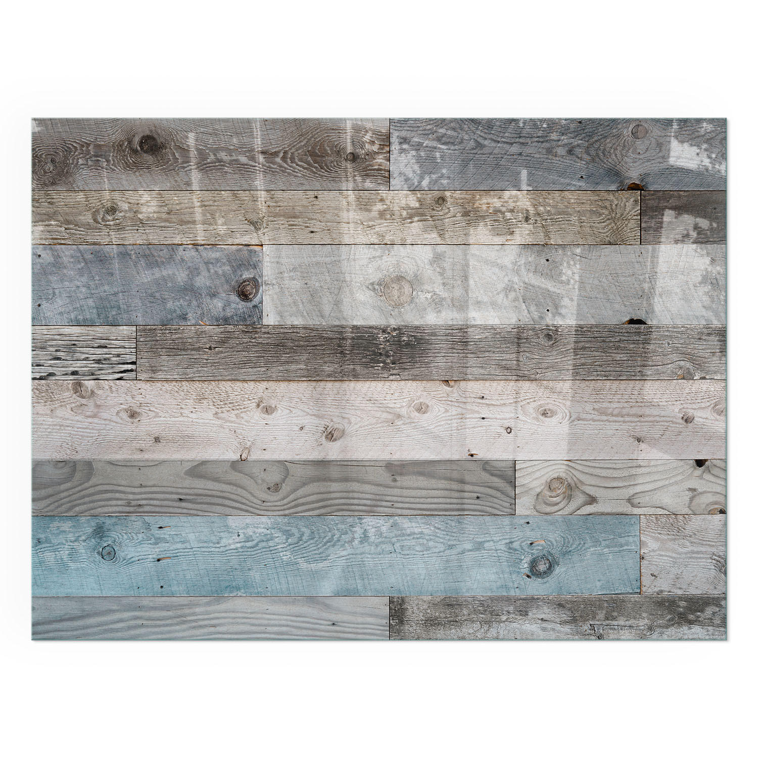 GLASPLATTE für Kamin 80x60 cm - Grau, Glas (80/60/0.4cm) - TULUP