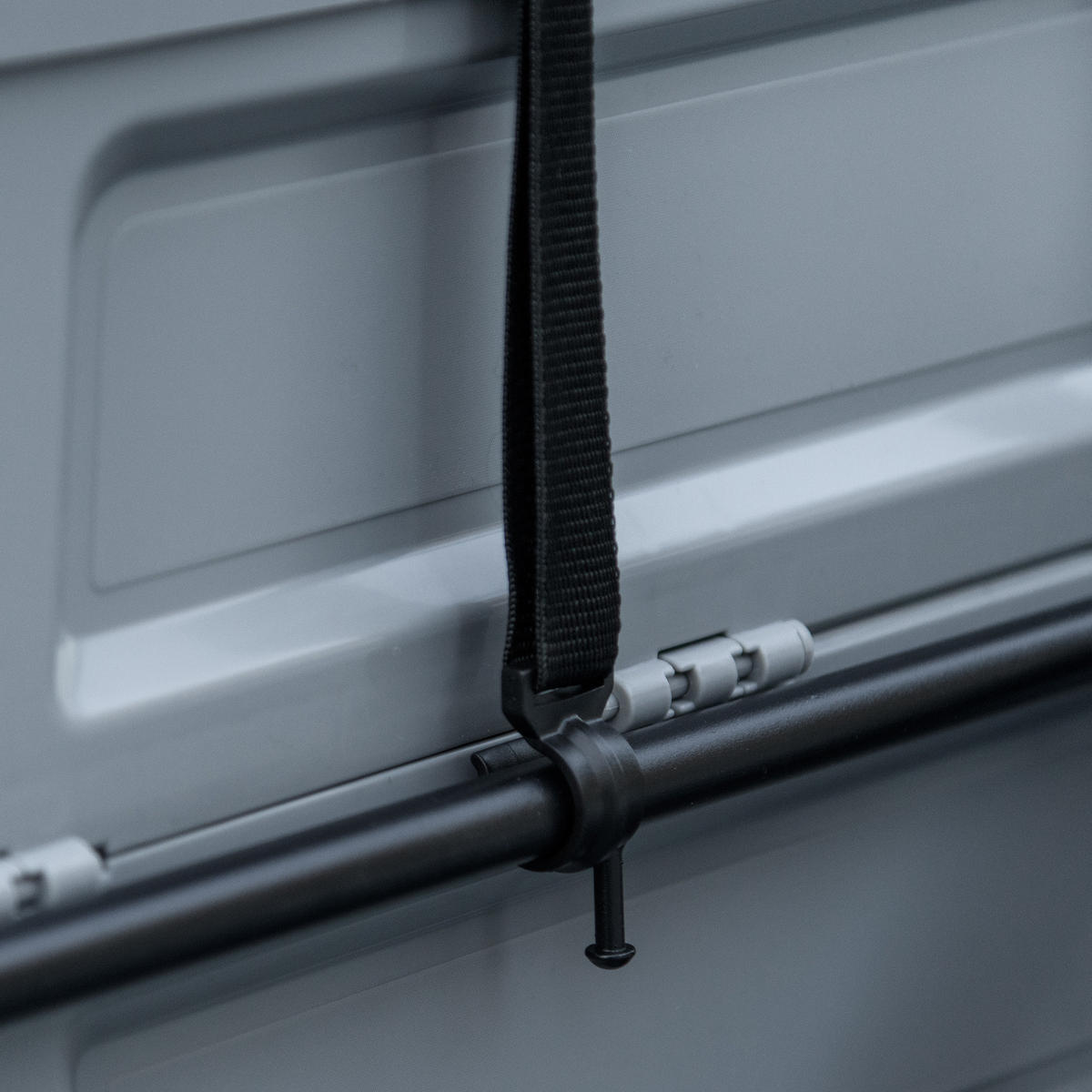FAHRRADANHÄNGER DE-18150 65 L, abnehmbarer & klappbarer Koffer Grau - Grau, Metall (61/81/145cm) - ComfortXL