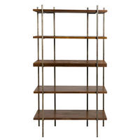 HOLZBÜCHERREGAL für das Büro oder Wohnzimmer HEGEL - Eichefarben, Holz (90/160/35cm) - Rawood Furniture