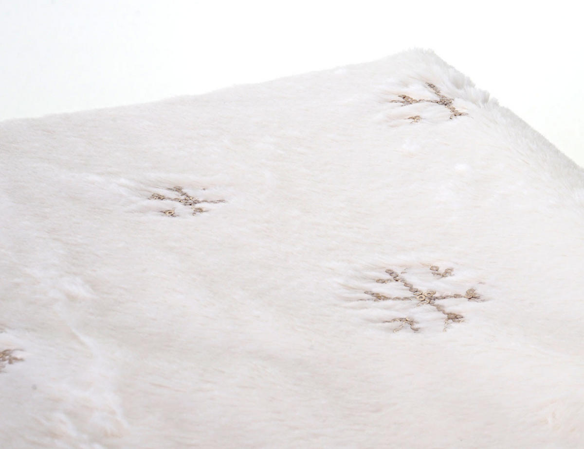 WOHNDECKE SCHNEE Weiß - Weiß, Textil (147/118cm) - MCW