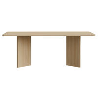 ESSTISCH Qubeo Holzoptik Eiche 204x90 cm - Eichefarben, Holzwerkstoff (90/204/75cm) - Selsey