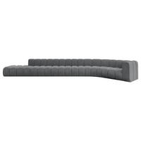 ECKSOFA modulares Sofa Tilmo-L3 - 581x194x70 cm Dunkelgrau - Dunkelgrau, Holzwerkstoff/Textil (581/194cm) - ALTDECOR