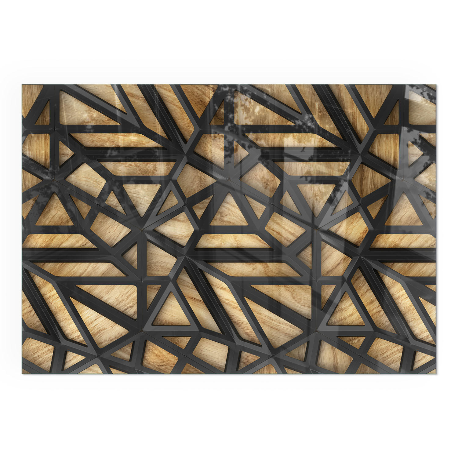 GLASPLATTE für Kamin 100x70 cm - Braun, Glas (100/70/0.4cm) - TULUP