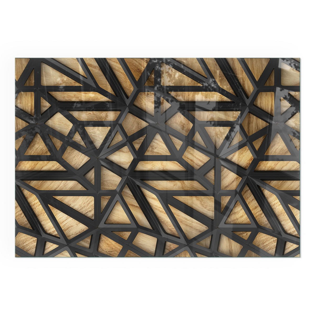 GLASPLATTE für Kamin 100x70 cm - Braun, Glas (100/70/0.4cm) - TULUP