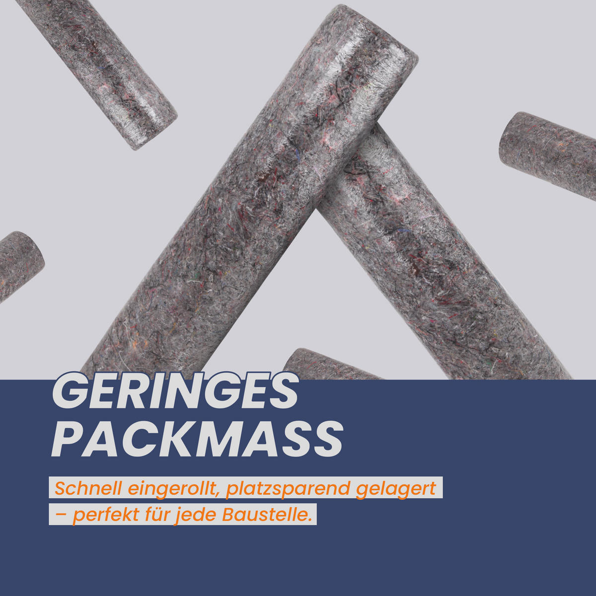 MALERVLIES 1 x 50m rutschhemmend und reißfest - Grau, Textil - Bestlivings
