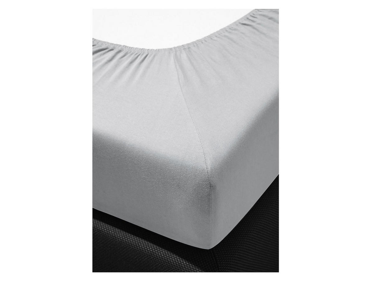 SPANNBETTTUCH Mako-Satin 1003 - Weiß, Textil (100/200cm) - Bierbaum