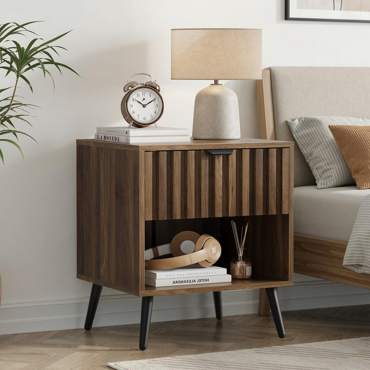 NACHTISCH MIT SCHUBLADE, MULTIROOM - Baltimorefarben, Holzwerkstoff (40/53/45cm)